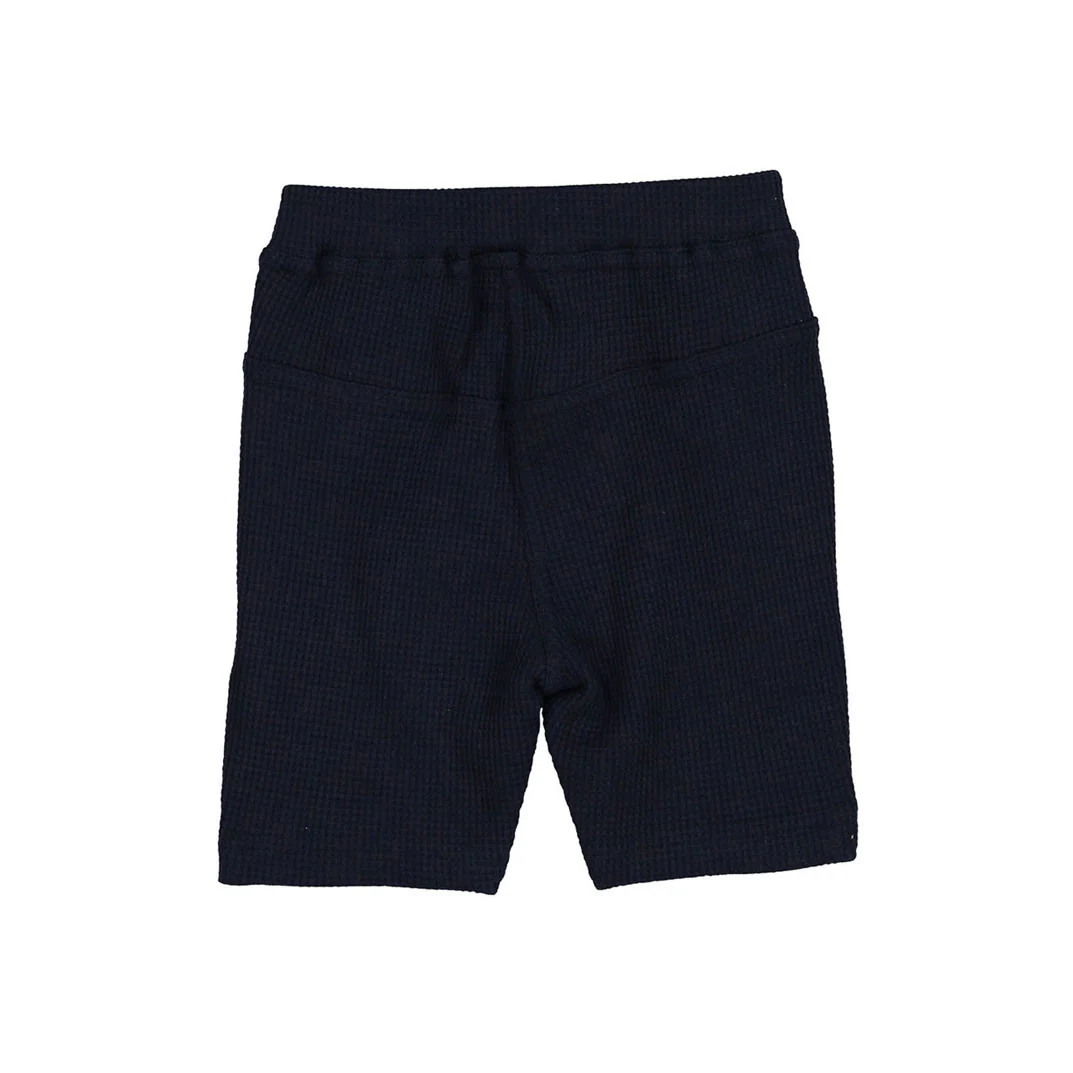 Boys and Arrows Navy Waffle Shorts - Image 4