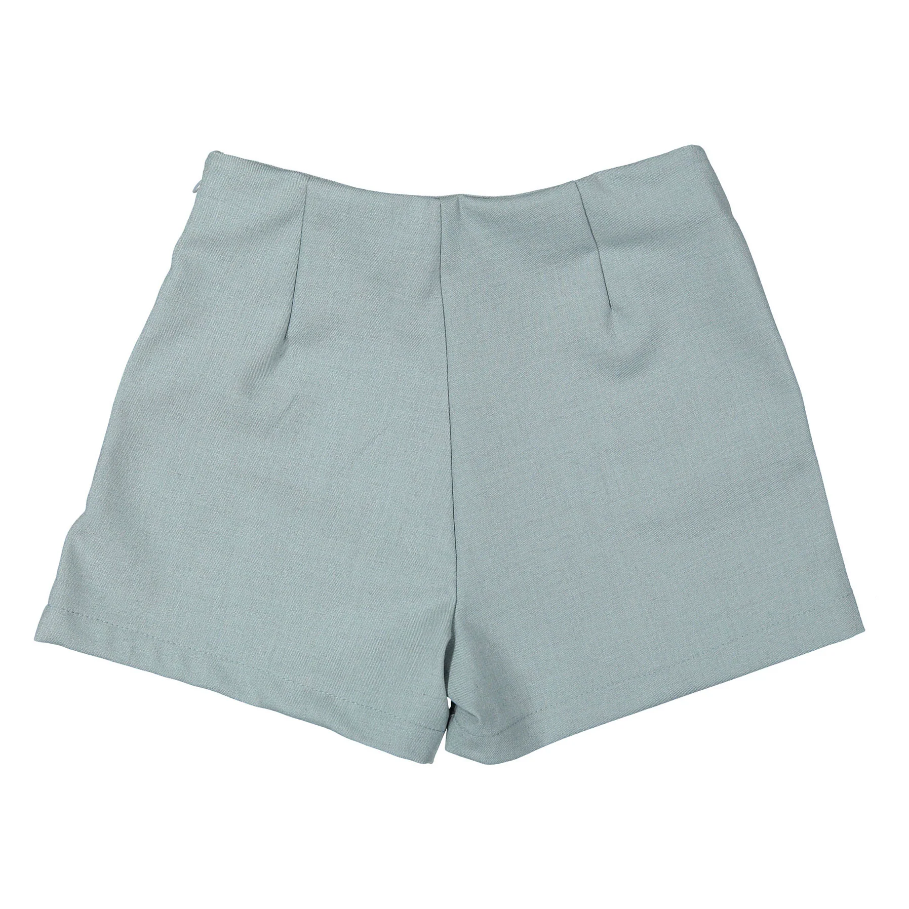 Boys and Arrows Teal Button Shorts - Image 2