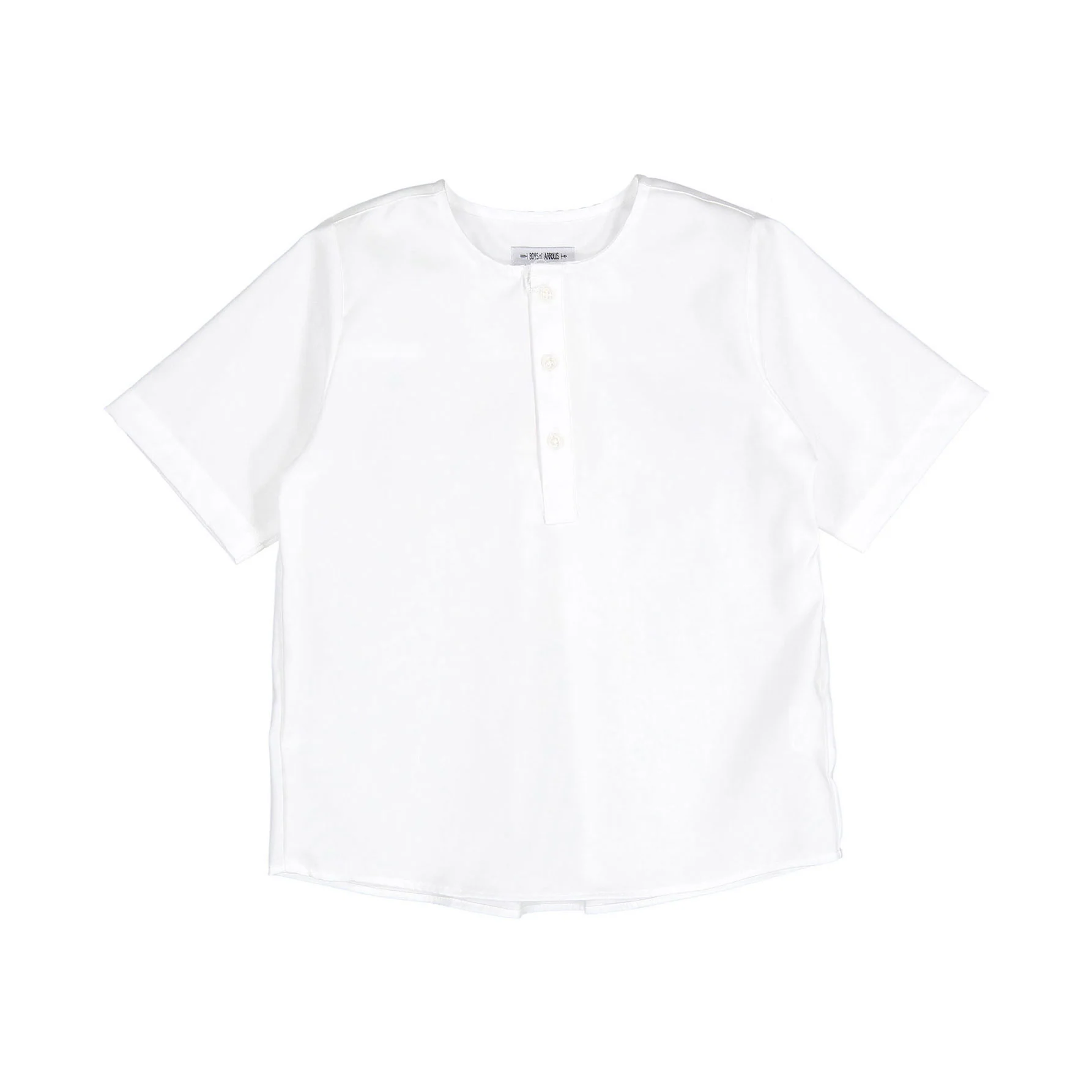 Boys and Arrows White Basic Short Sleeve Tunic