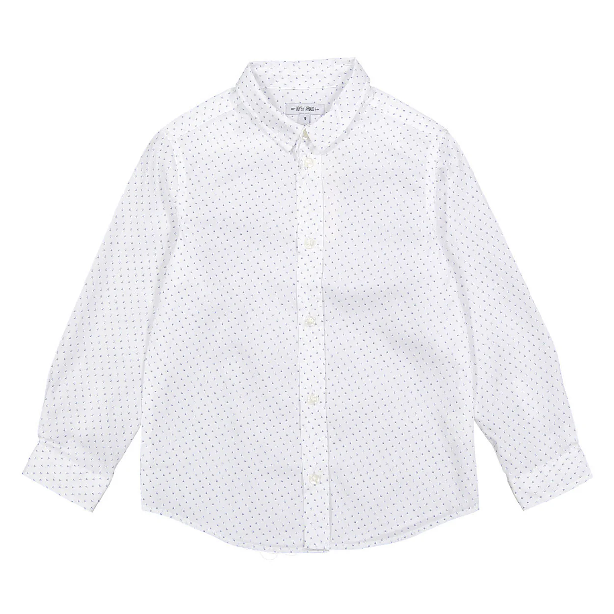Boys and Arrows White Ditsy Flowers Long Sleeve Shirt
