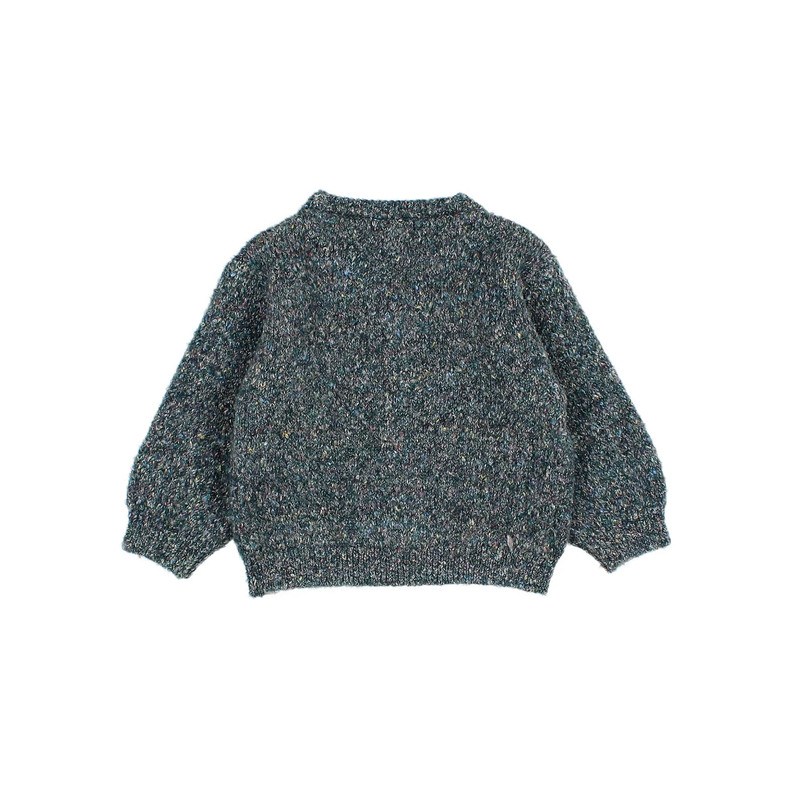Buho Alpine Green Baby Melange Cardigan - Image 2