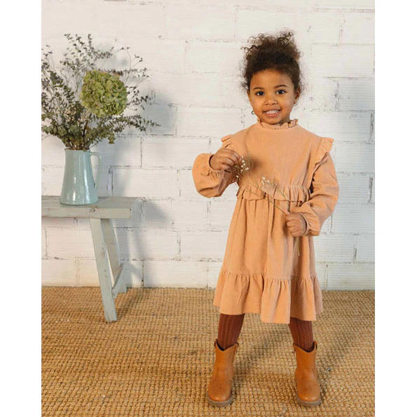 Buho Apple Blossom Soft Velour Dress - Image 2