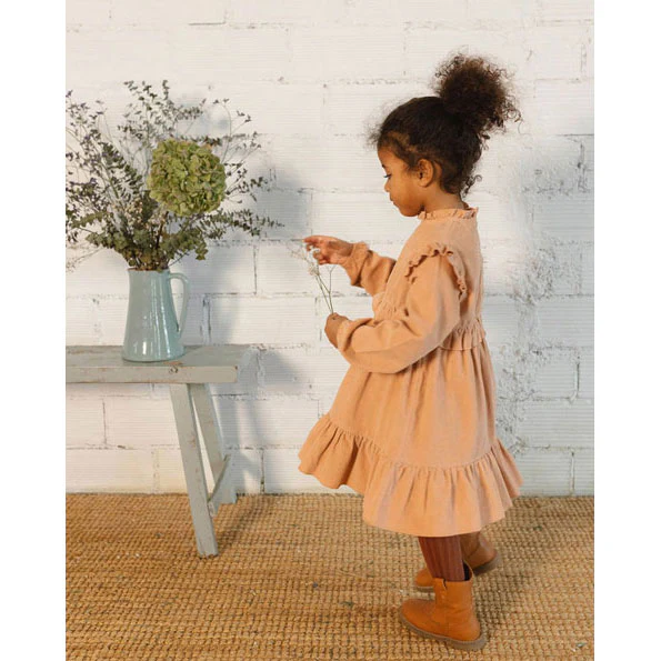 Buho Apple Blossom Soft Velour Dress - Image 6