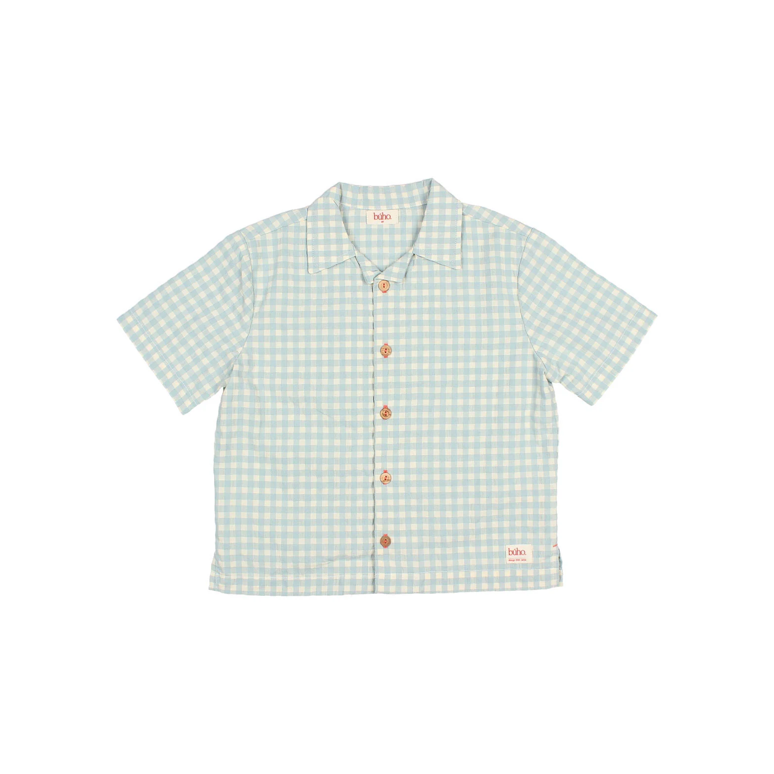 Buho Aqua Gingham Shirt