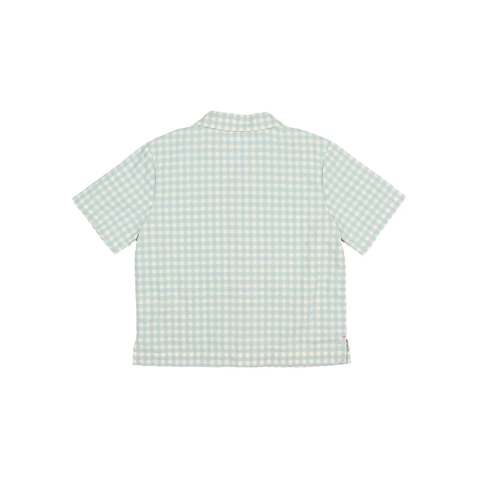 Buho Aqua Gingham Shirt - Image 2