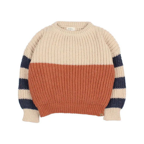 Buho Blue Bands Sweater