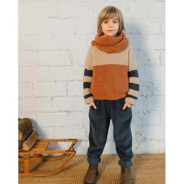 Buho Blue Bands Sweater - Image 2