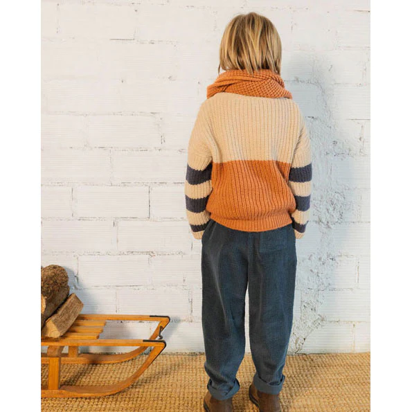 Buho Blue Bands Sweater - Image 4