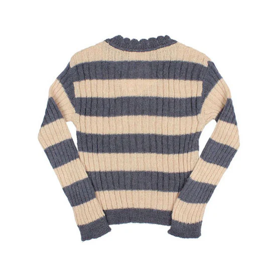 Buho Blue Rib Bands Sweater - Image 3