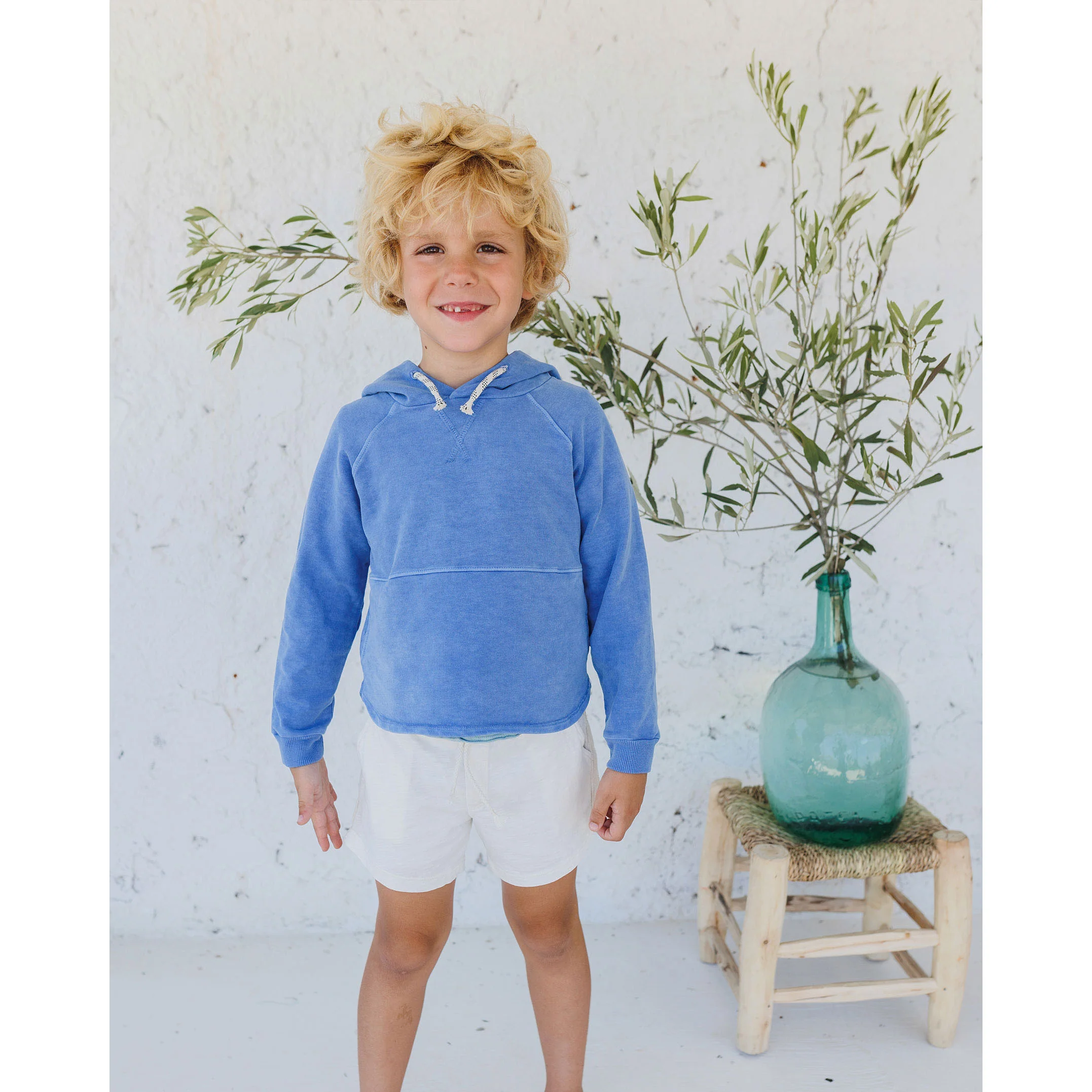 Buho Blue Surf Hood Fleece Pullover - Image 2