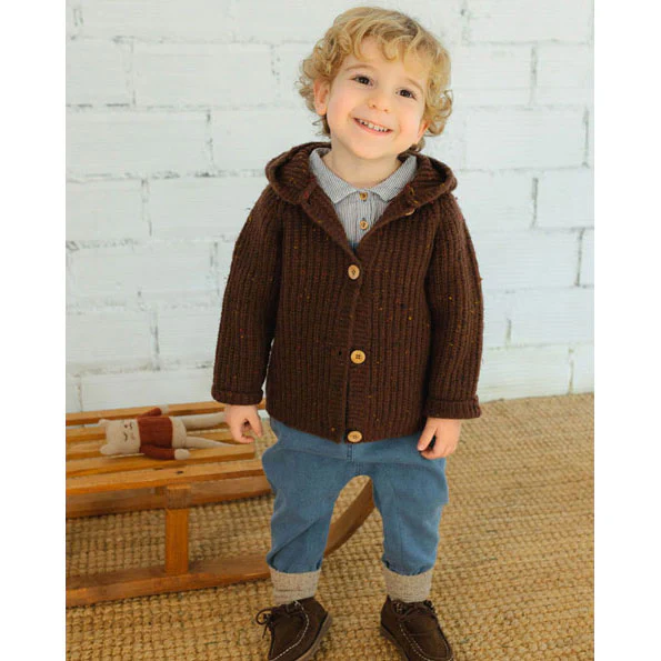 Buho Brown Botonato Baby Cardigan - Image 2