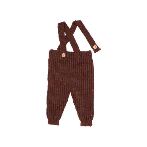 Buho Brown Botonato Baby Dungaree - Image 3