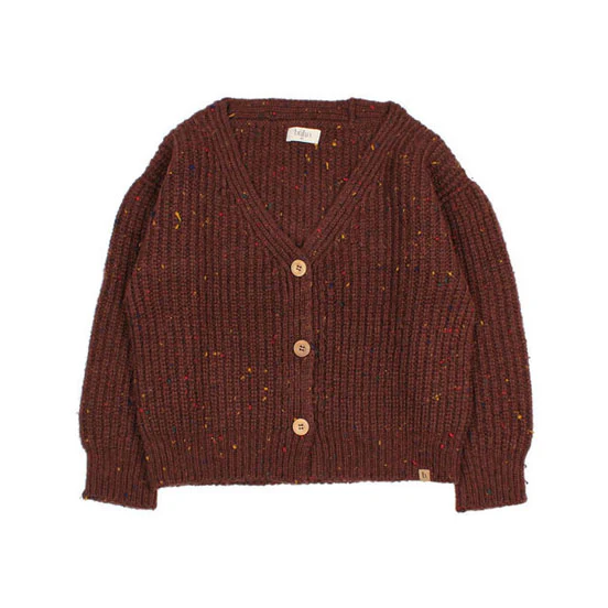 Buho Brown Botonato Cardigan