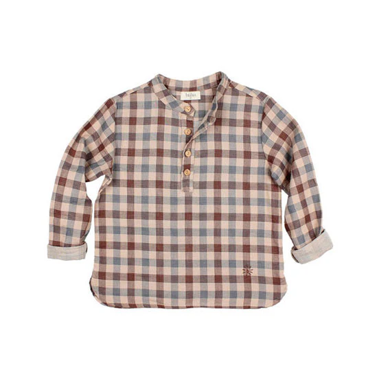 Buho Brown Check Shirt - Image 2