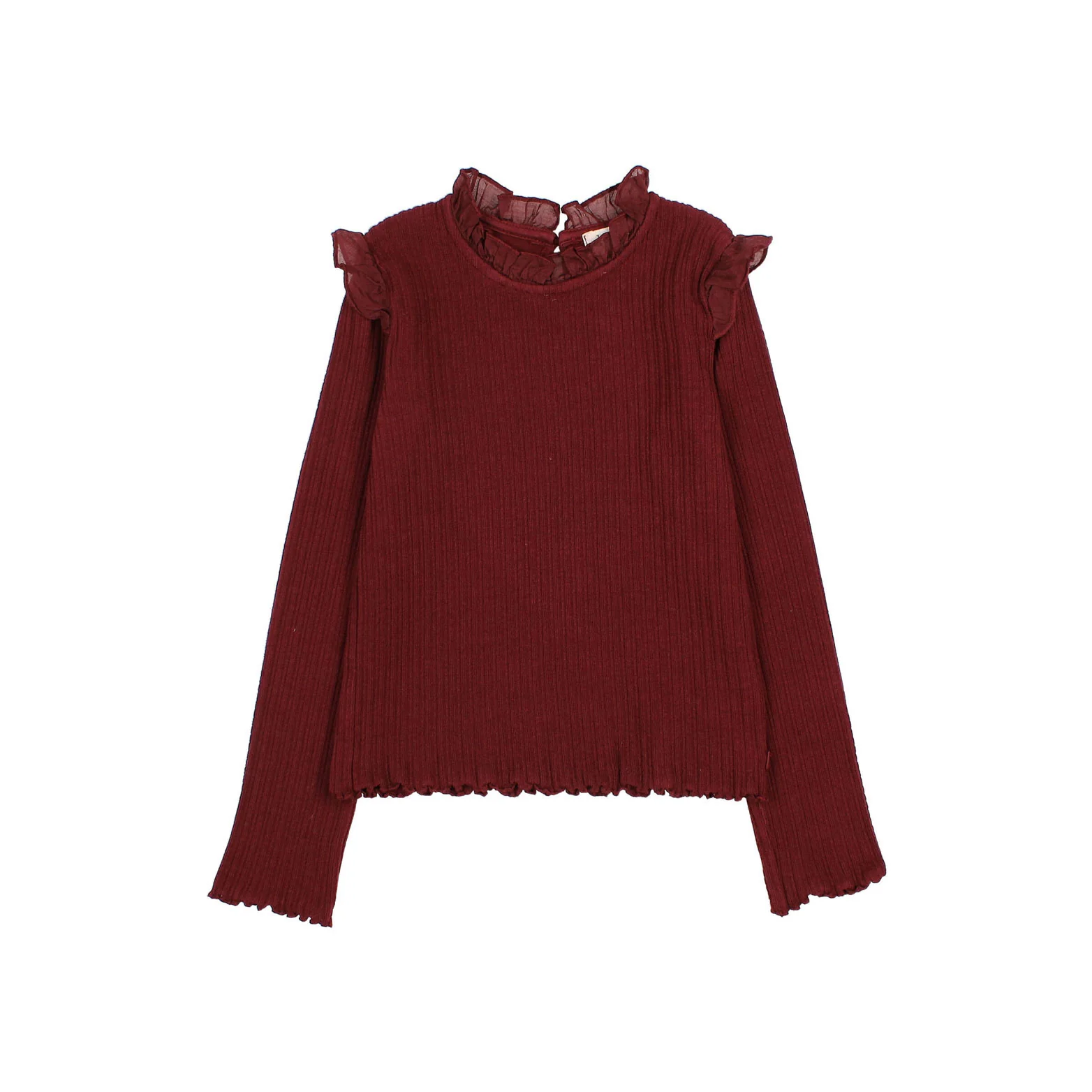 Buho Burgundy Warm Rib T-Shirt