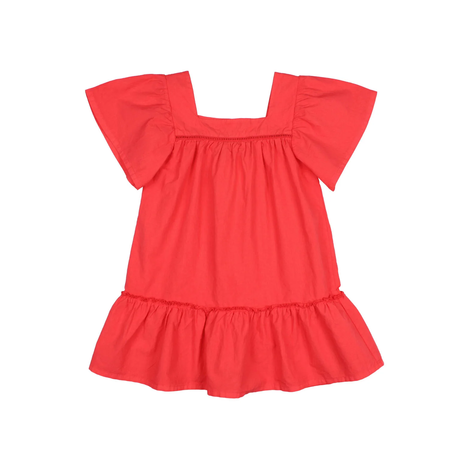 Buho Coral Poplin Dress