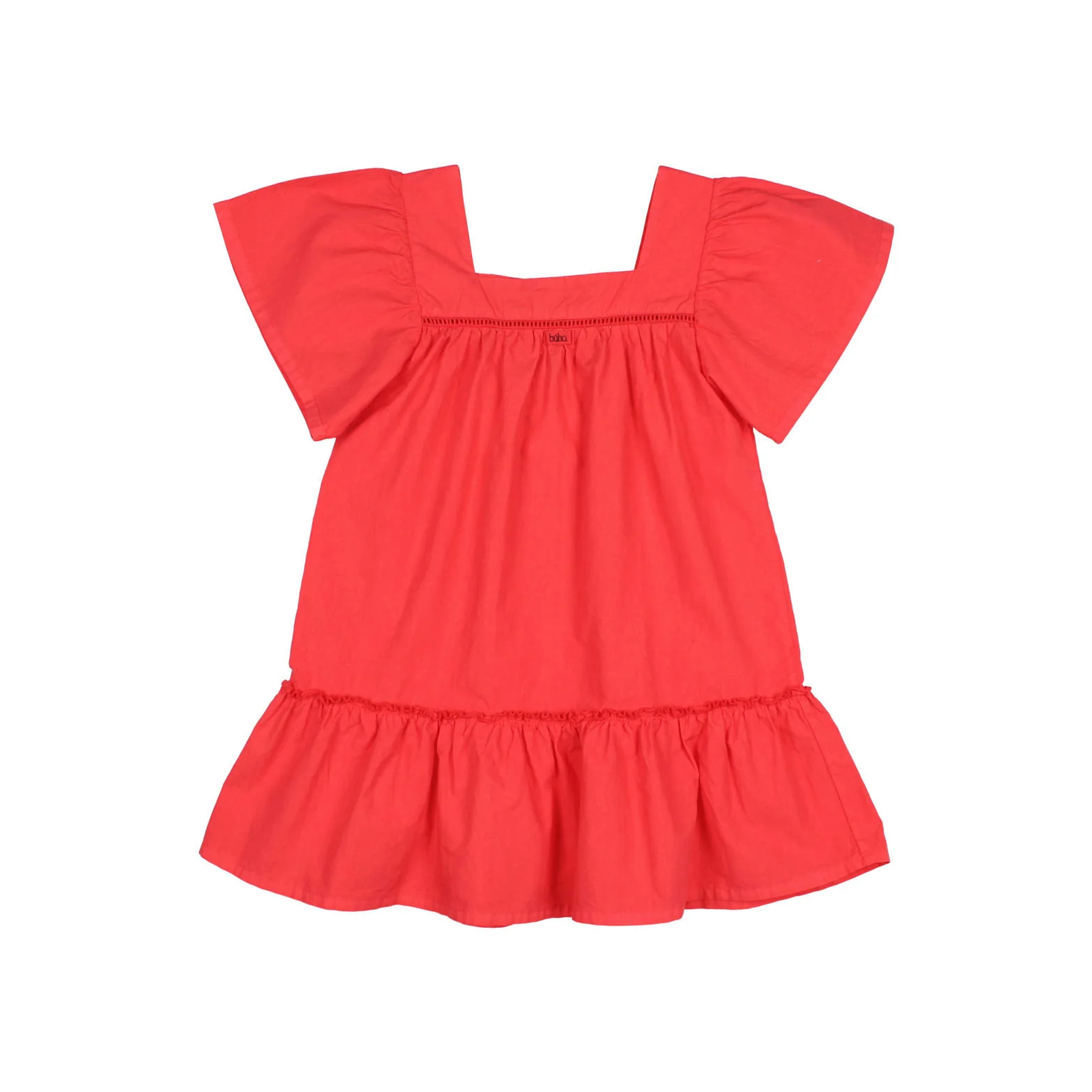 Buho Coral Poplin Dress - Image 2
