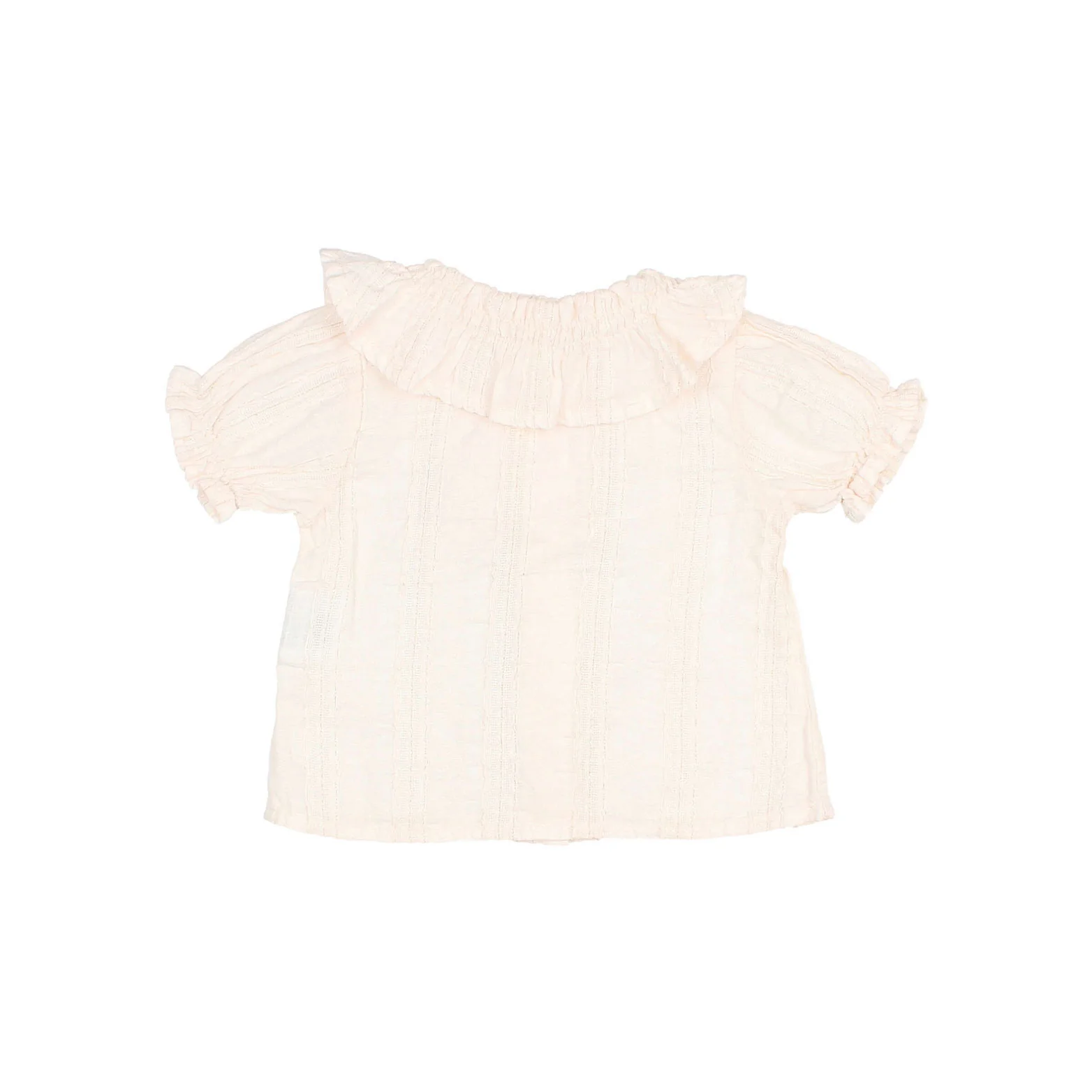 Buho Cream Pink Chic Lurex Baby Blouse - Image 2
