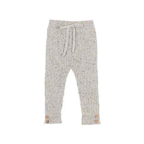 Buho Grey Fine Knit Baby Leggings