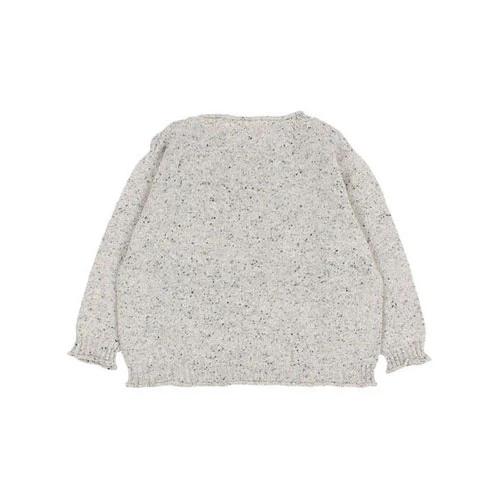 Buho Grey Fine Knit Baby Sweater - Image 2