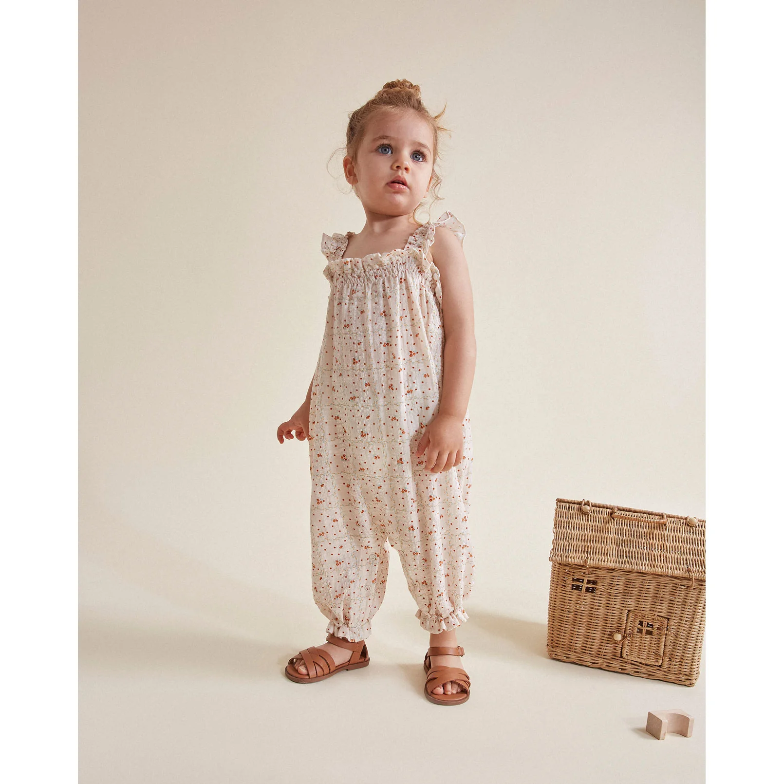 Buho Ivory Baby Garden Jumpsuit - Image 2