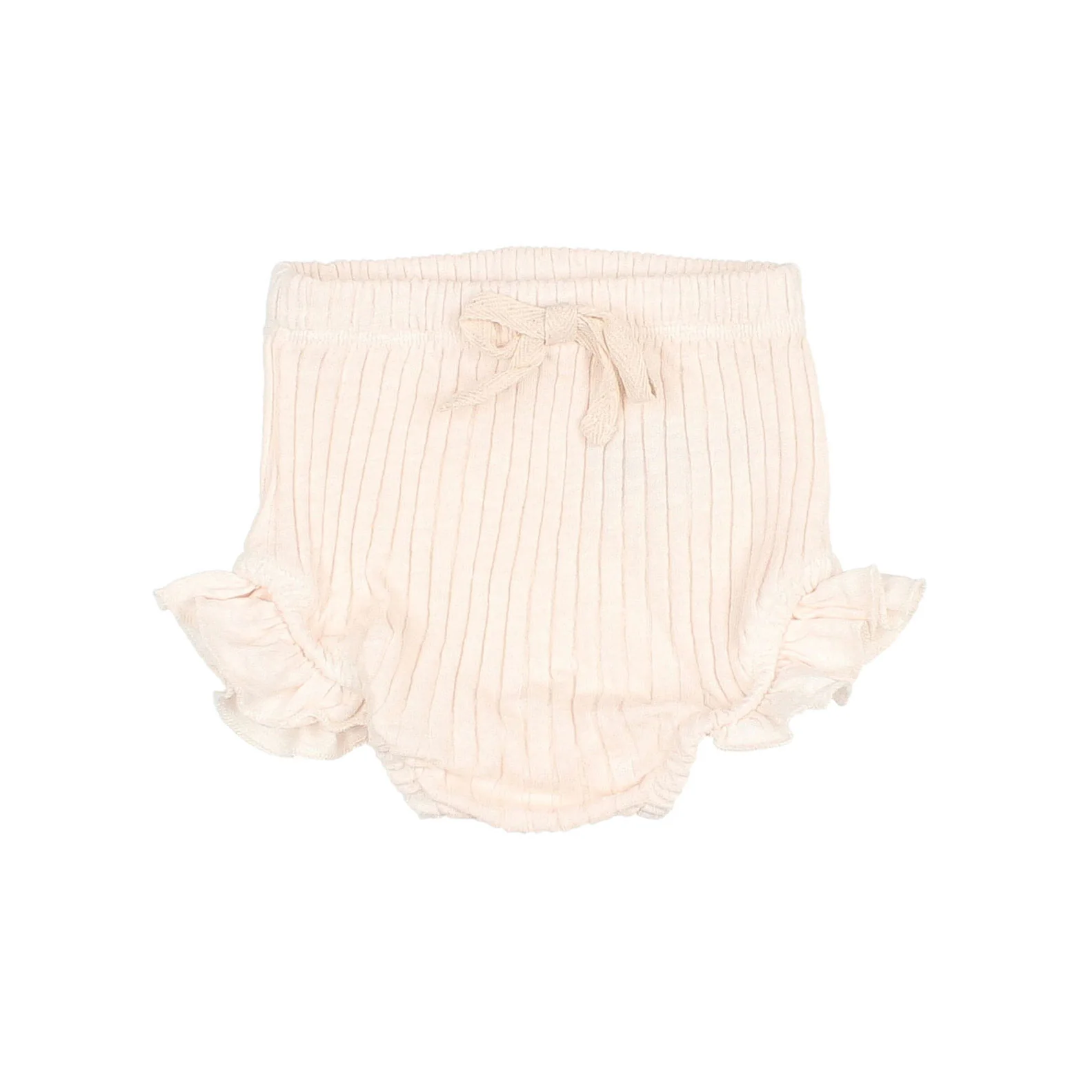 Buho Ivory Baby Rib Ruffle Bloomers