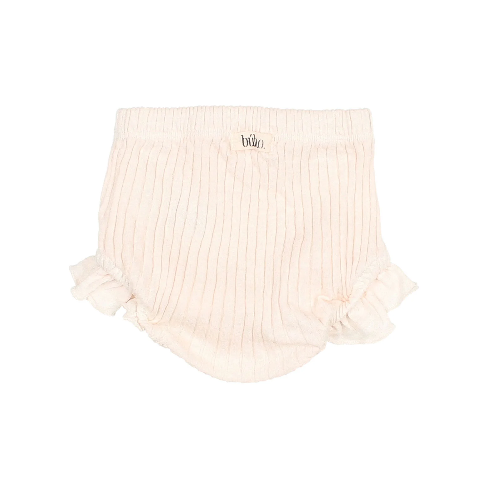 Buho Ivory Baby Rib Ruffle Bloomers - Image 2