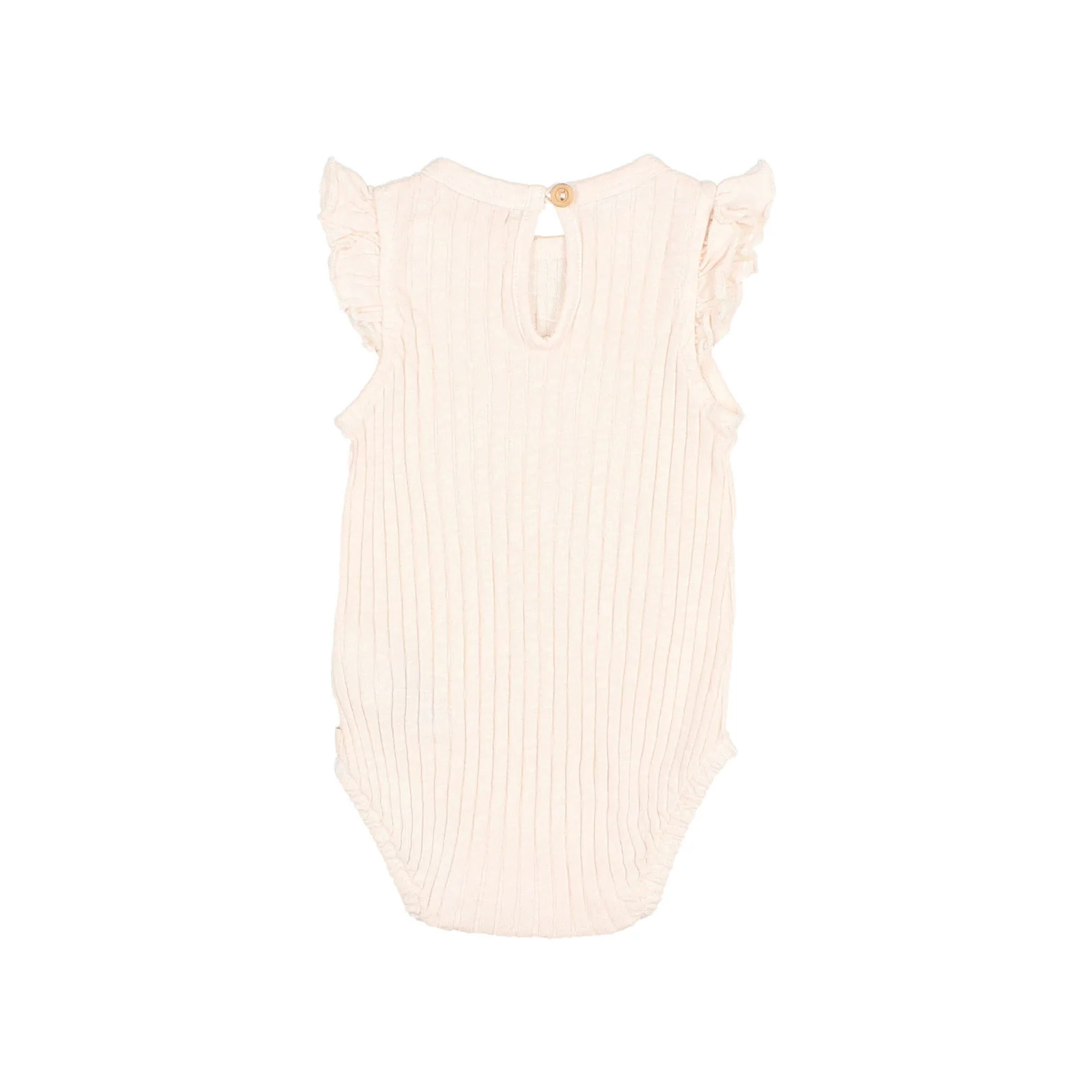 Buho Ivory Baby Rib Ruffle Bodysuit - Image 2
