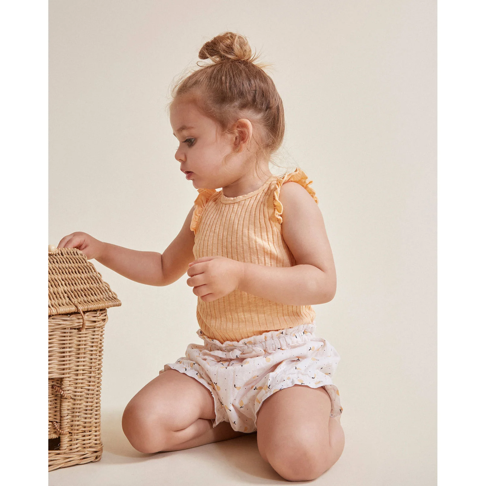 Buho Ivory Baby Sweet Pears Bloomers - Image 2