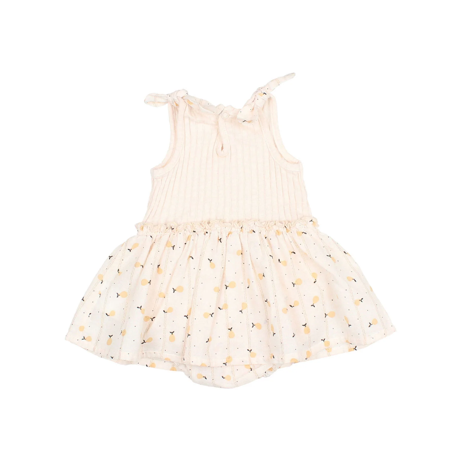 Buho Ivory Baby Sweet Pears Combi Dress - Image 2