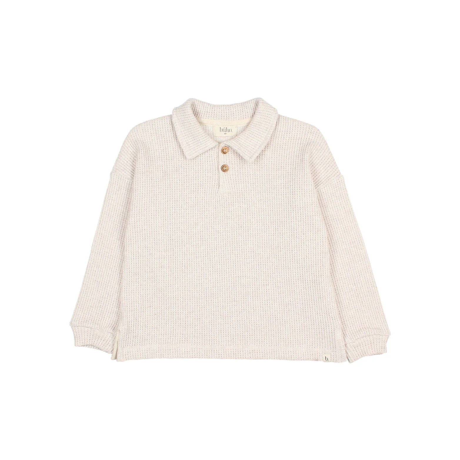 Buho Ivory Waffle Polo