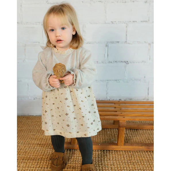Buho Light Grey Romance Combi Dress - Image 2