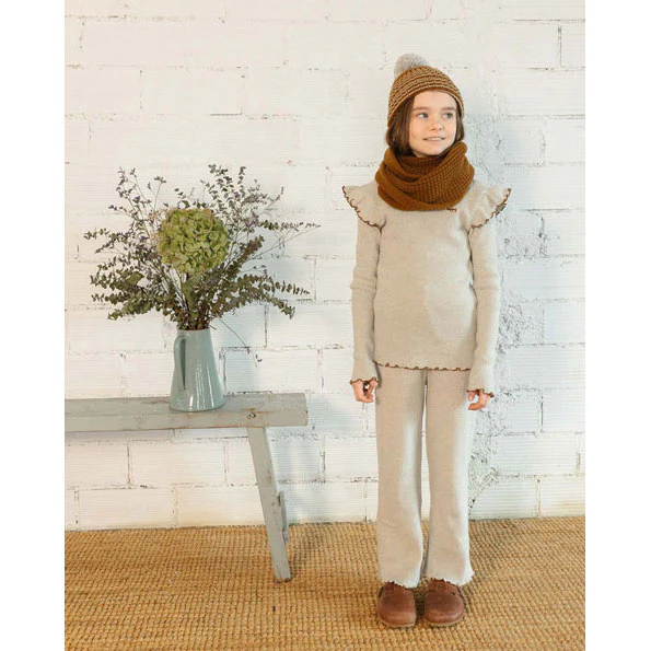 Buho Light Grey Soft Rib T-shirt - Image 2