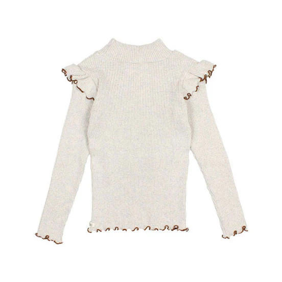 Buho Light Grey Soft Rib T-shirt - Image 3