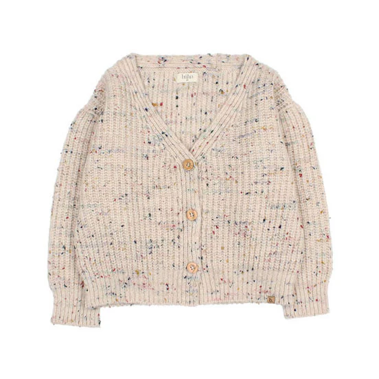 Buho Natural Botonato Cardigan