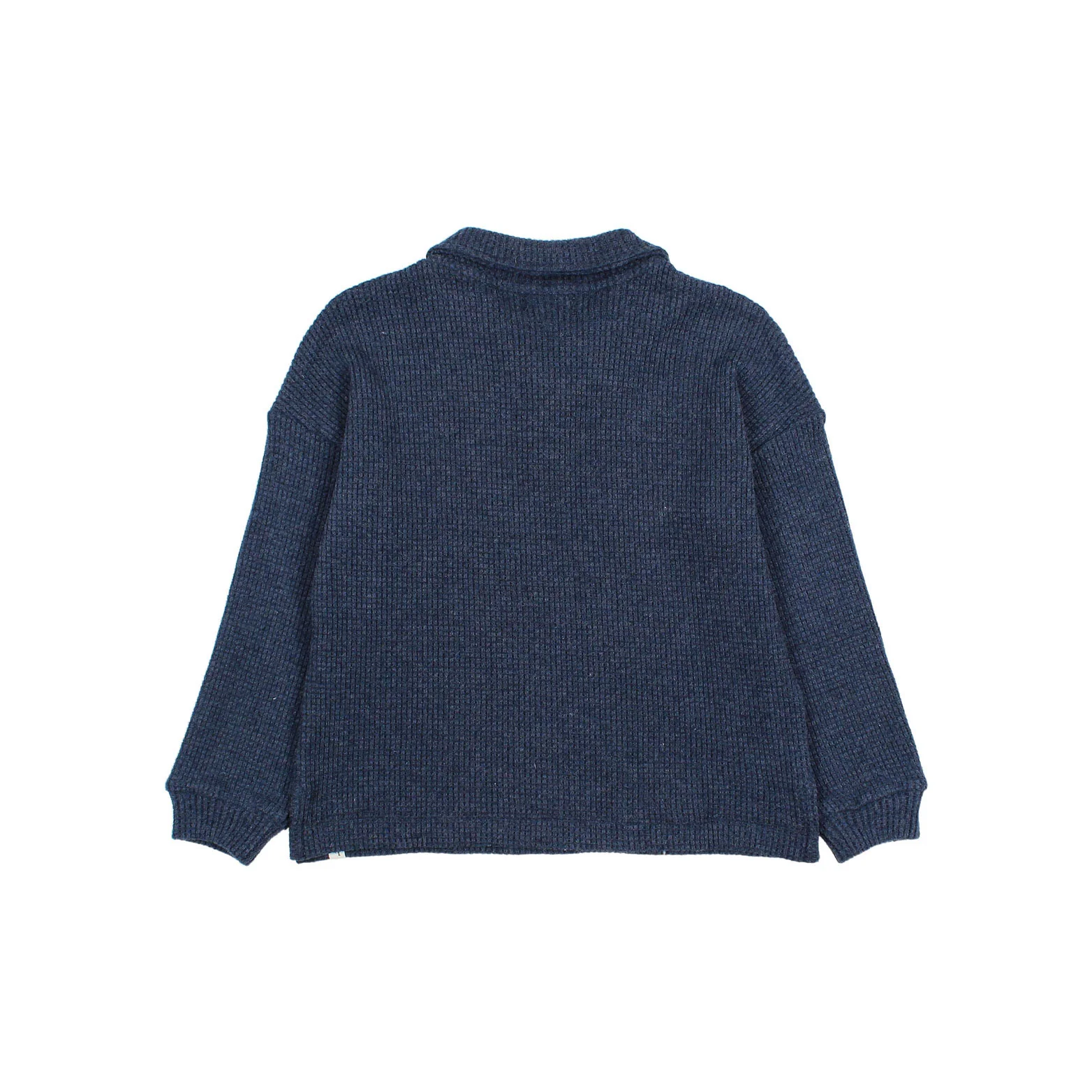 Buho Navy Waffle Polo - Image 2