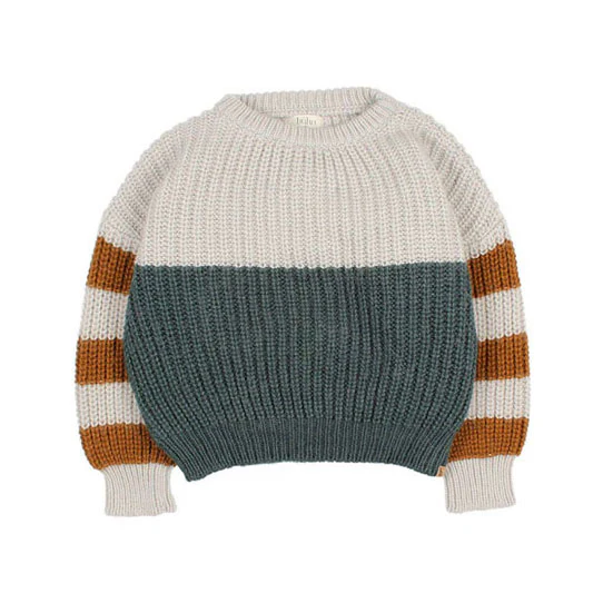 Buho Orange Bands Sweater
