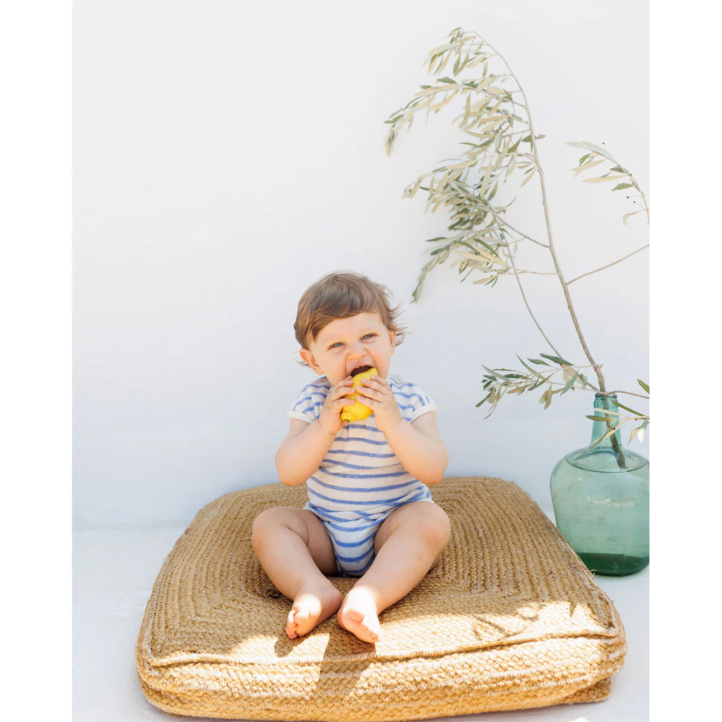 Buho Placid Blue Terry Stripes Romper - Image 3