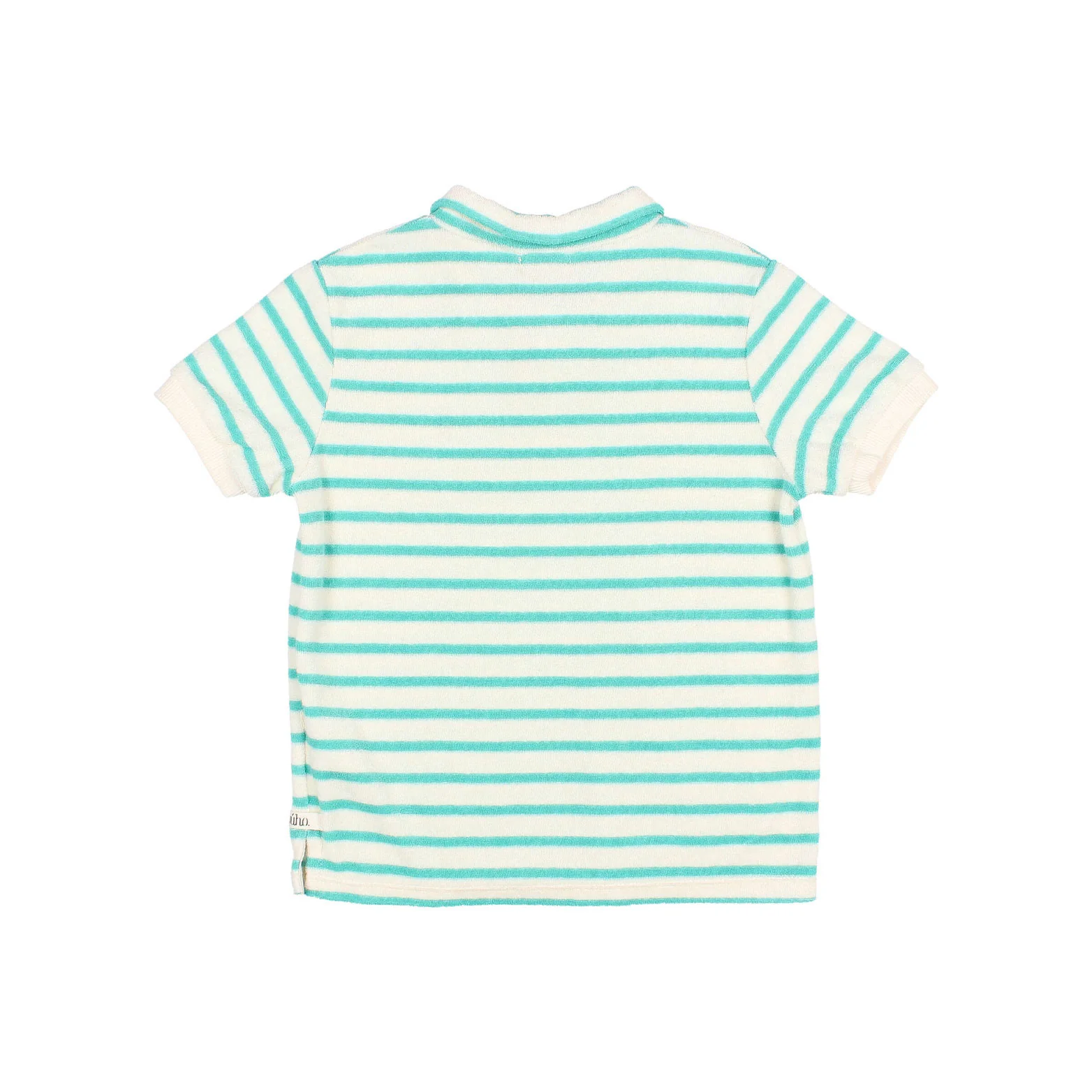 Buho Pool Green Terry Stripes Polo - Image 3
