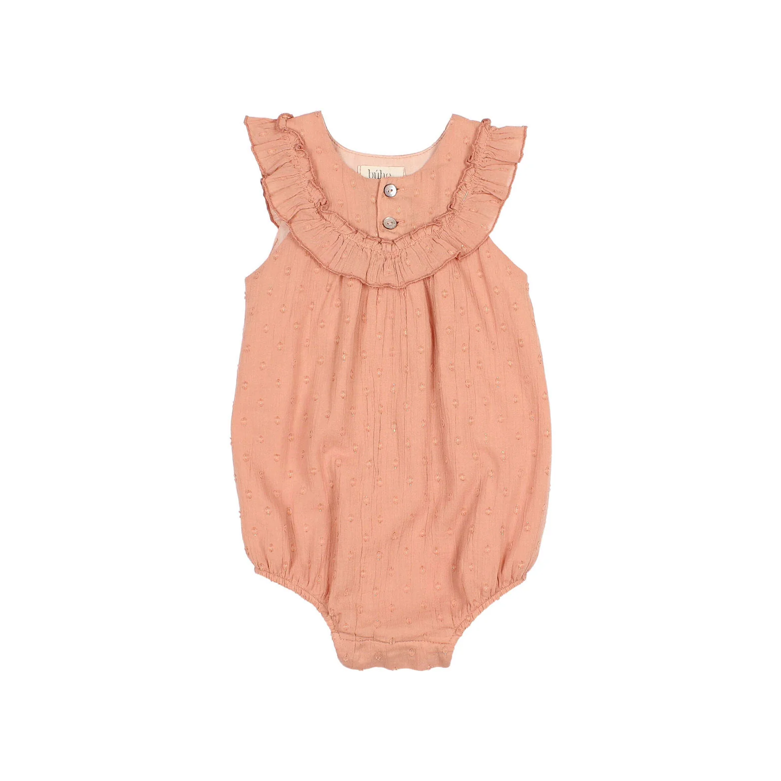 Buho Rose Clay Lurex Plumeti Romper