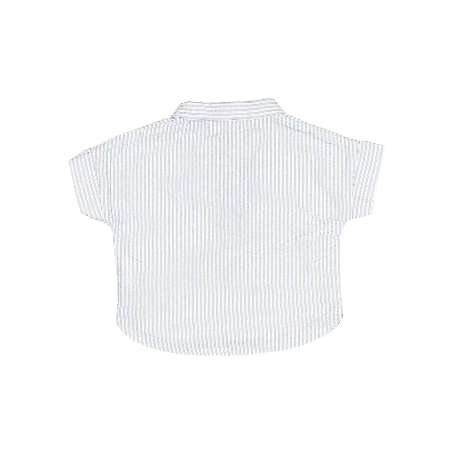 Buho Sky Blue Stripe Blue Baby Shirt - Image 2