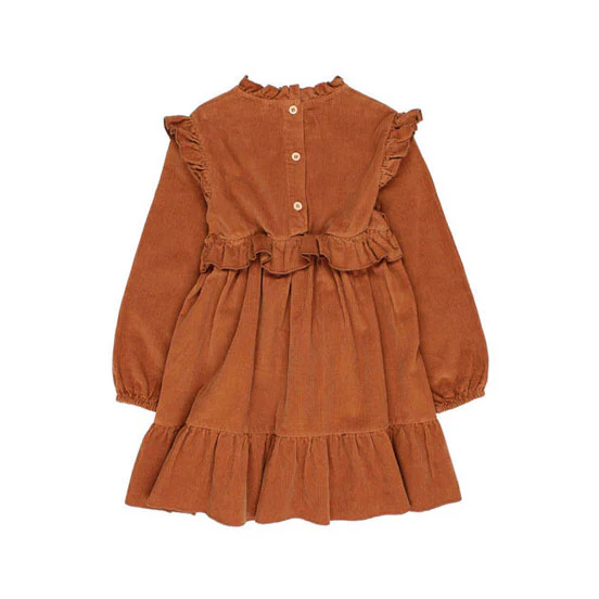 Buho Toffee Soft Velour Dress - Image 3