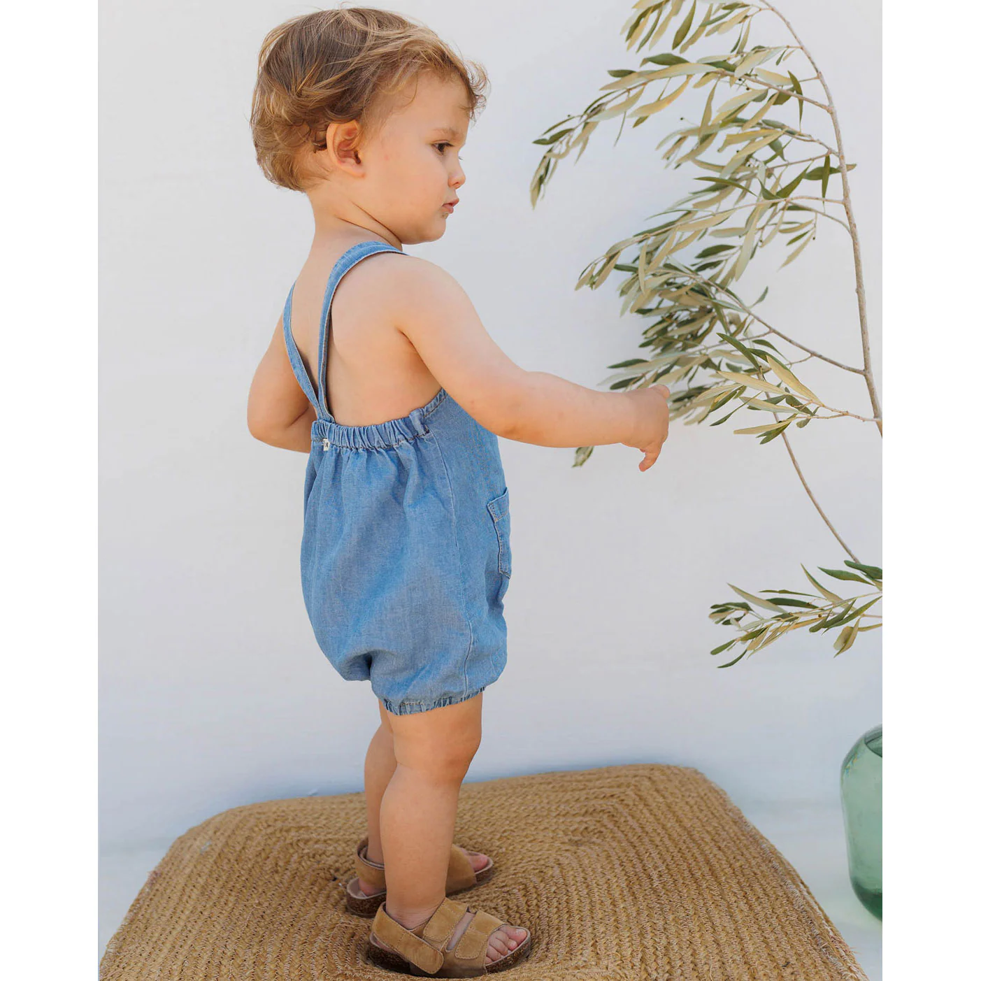 Buho Washed Denim Linen Jumpsuit - Image 3