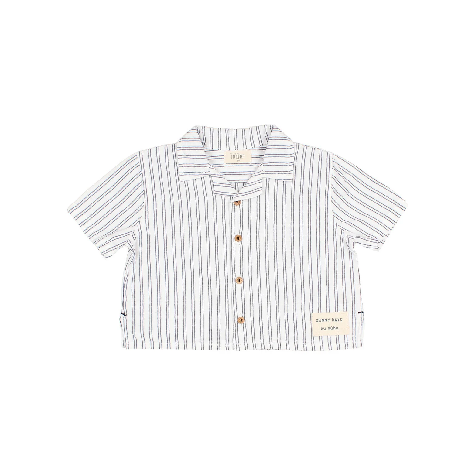 Buho White Baby Stripes Shirt