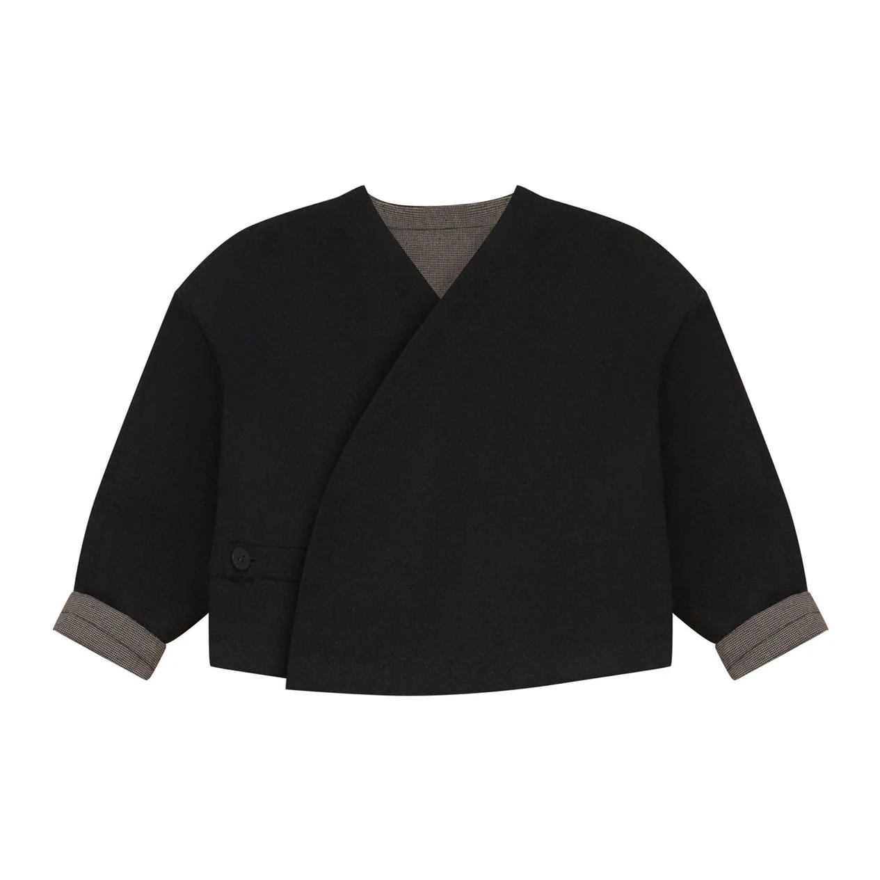 Calla Lili Black Wrap Blazer