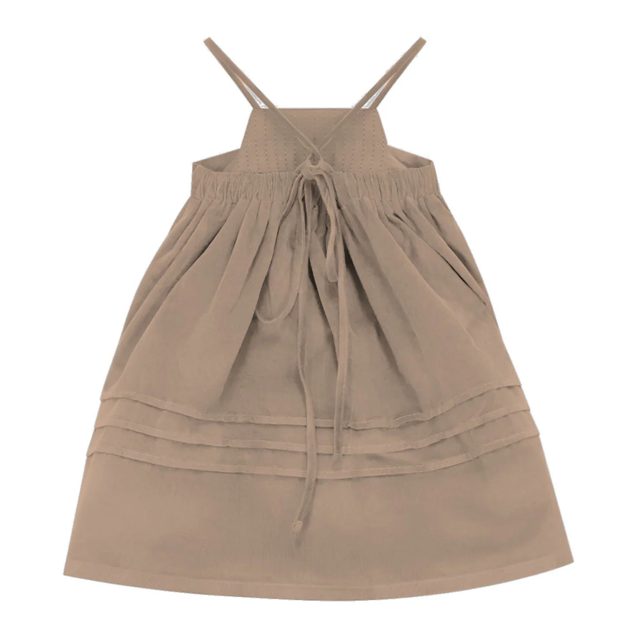 Calla Lili Camel Smocking Dress - Image 2