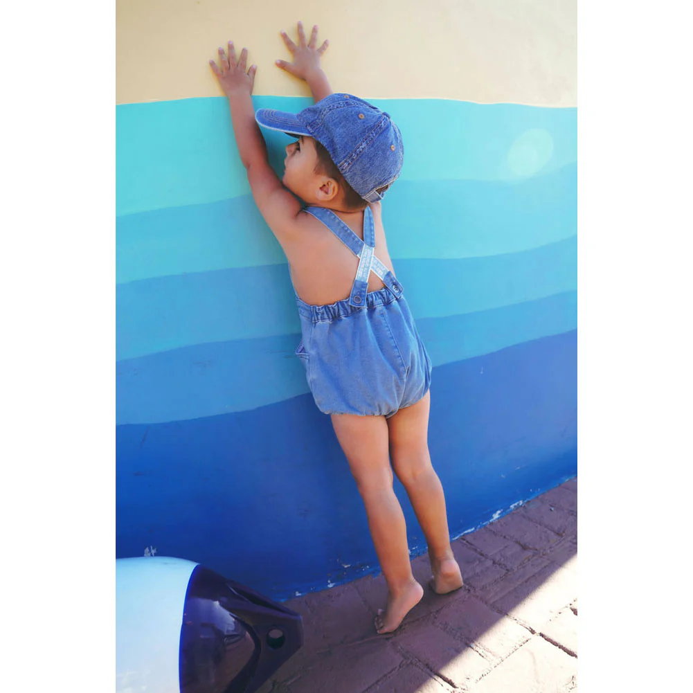Calla Lili  Denim Blue Nautical Romper - Image 4