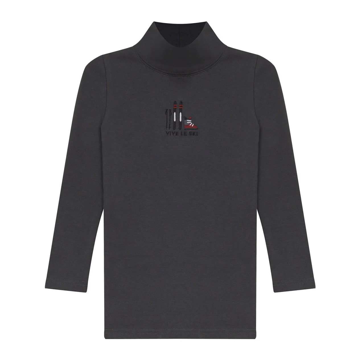 Calla Lili Grey Mock Neck