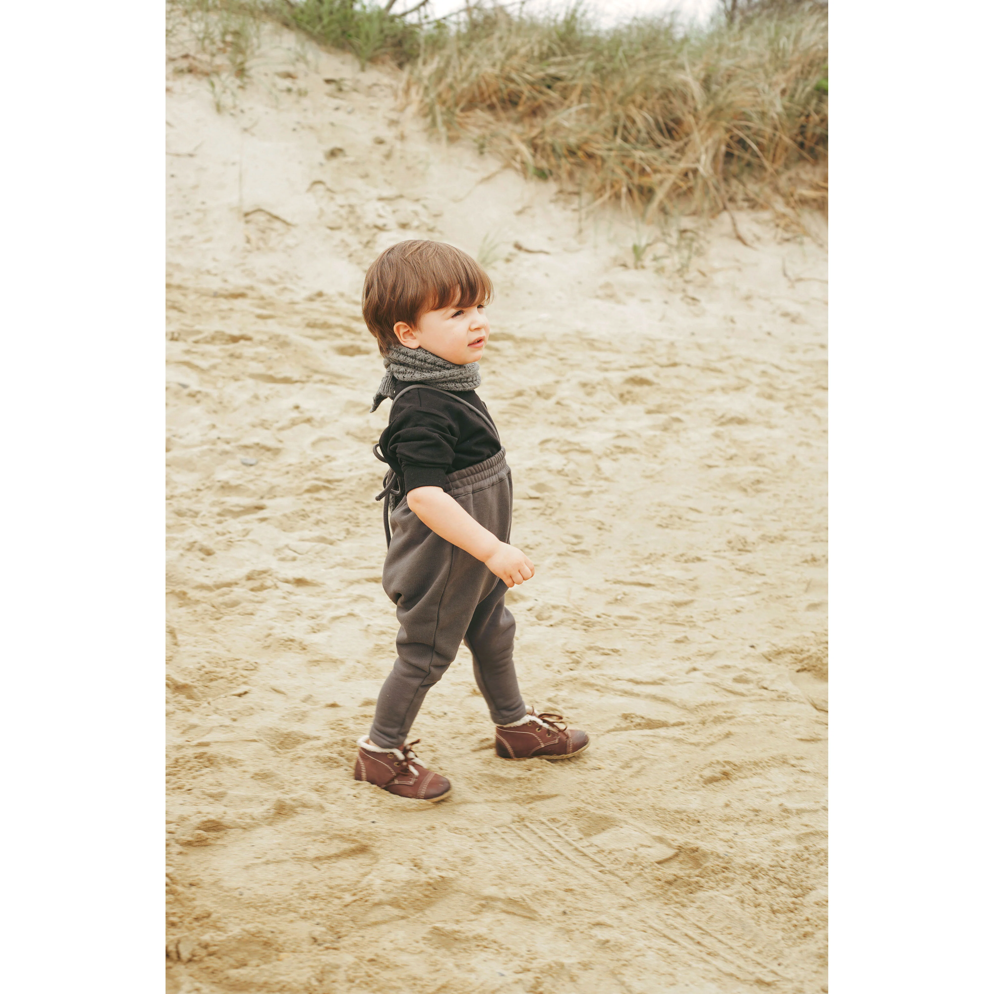 Calla Lili Grey Sweatshirt Romper - Image 2