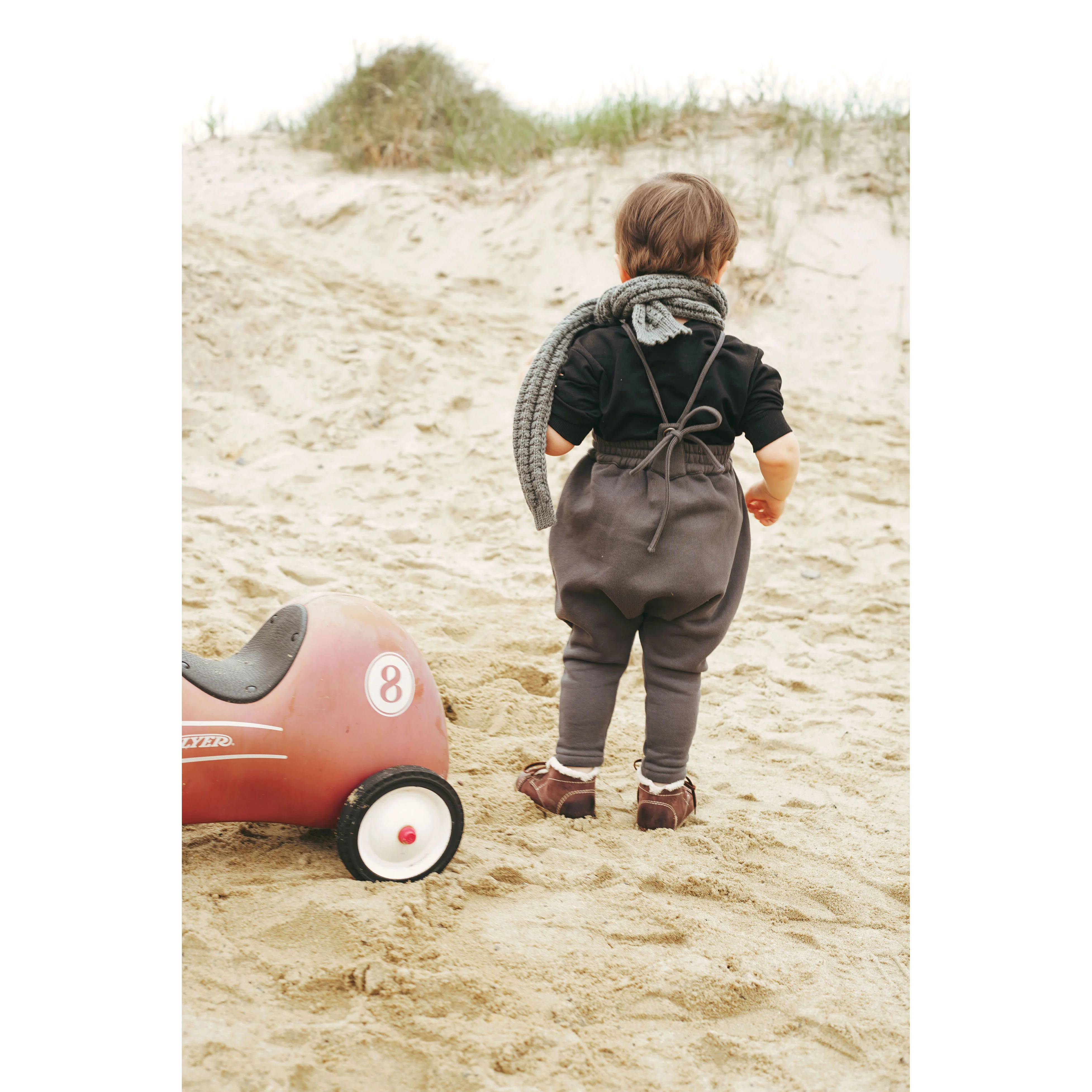 Calla Lili Grey Sweatshirt Romper - Image 4